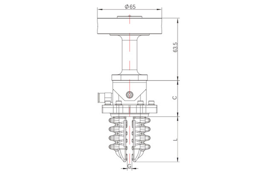 6300g 36mm ISC ρομποτικός σφιγκτήρας μαλακότητας σειράς υψηλός